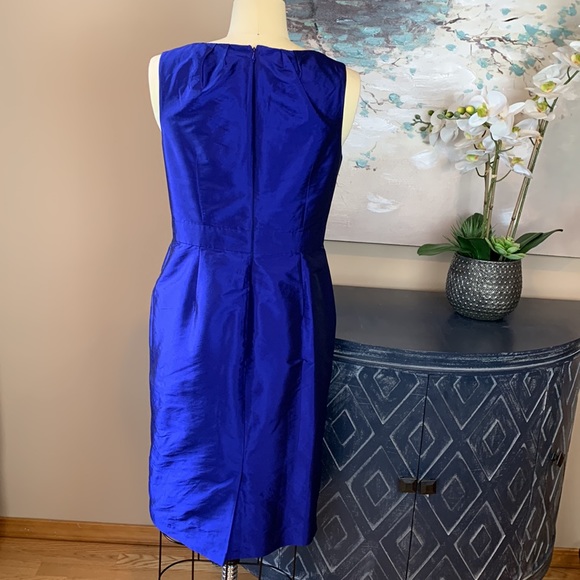 Adrianna Papell Women’s Cobalt Blue Cocktail Dress Size 8 - Picture 4 of 7